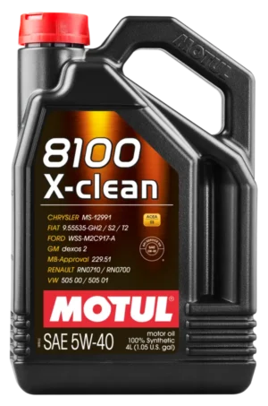 MOTUL 8100 X-CLEAN 5W/40 4*4 L. 104720