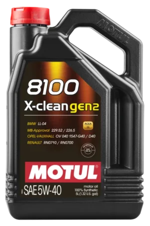 MOTUL 8100 X-CLEAN GEN2 5W/40 4*5 L. 109762